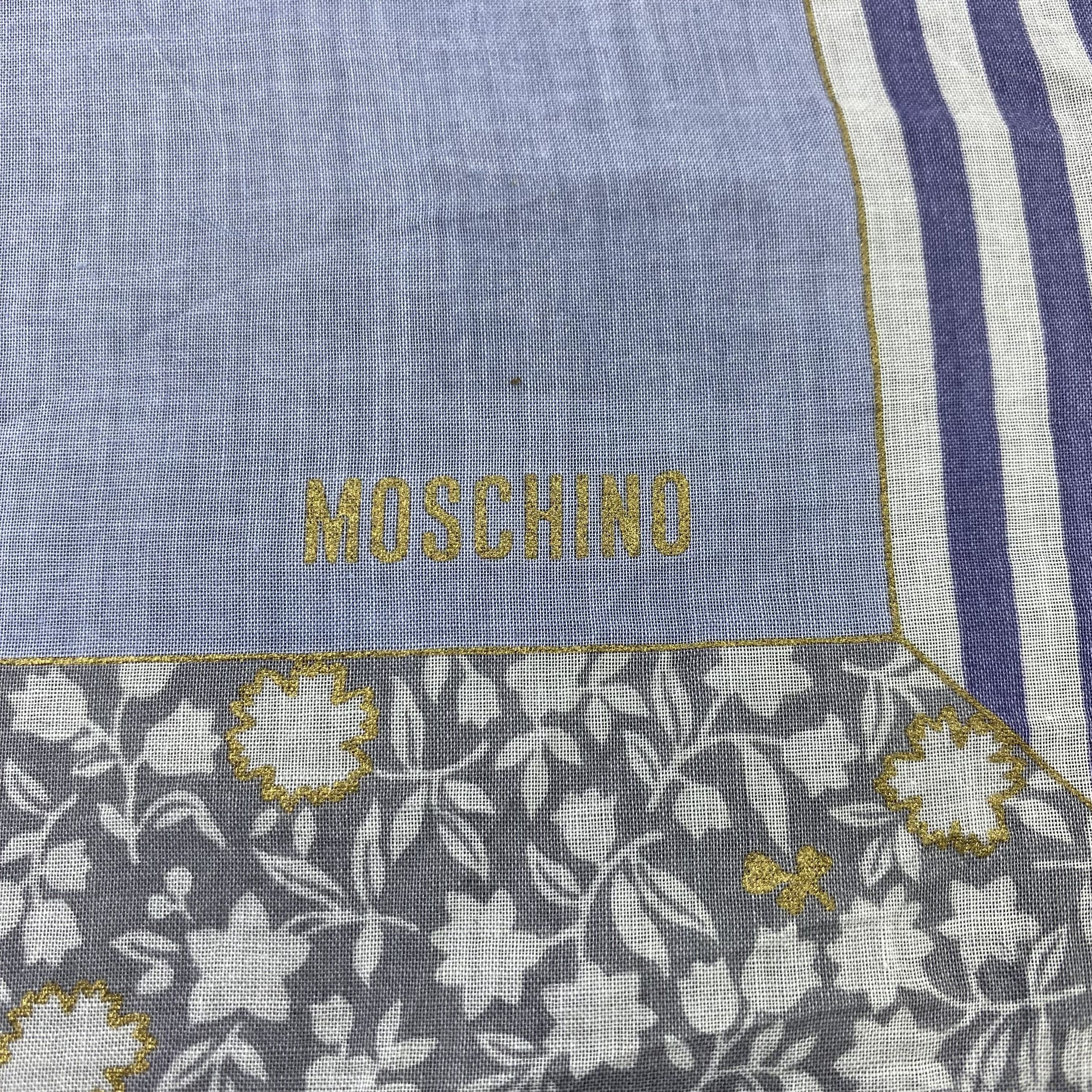 Moschino × Vintage Vintage Moschino Handkerchief / Bandana / Neckerchief-B1150 Size ONE SIZE - 5 Thumbnail