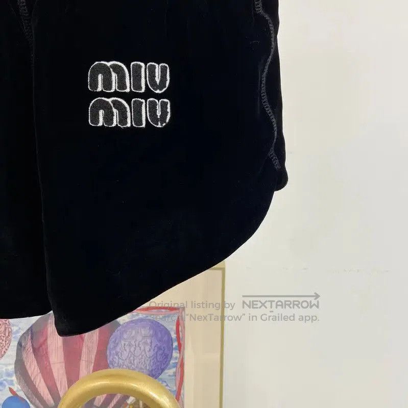 Miu Miu Miu Miu Black Rayon Women's Shorts . Size 23" - 4 Thumbnail