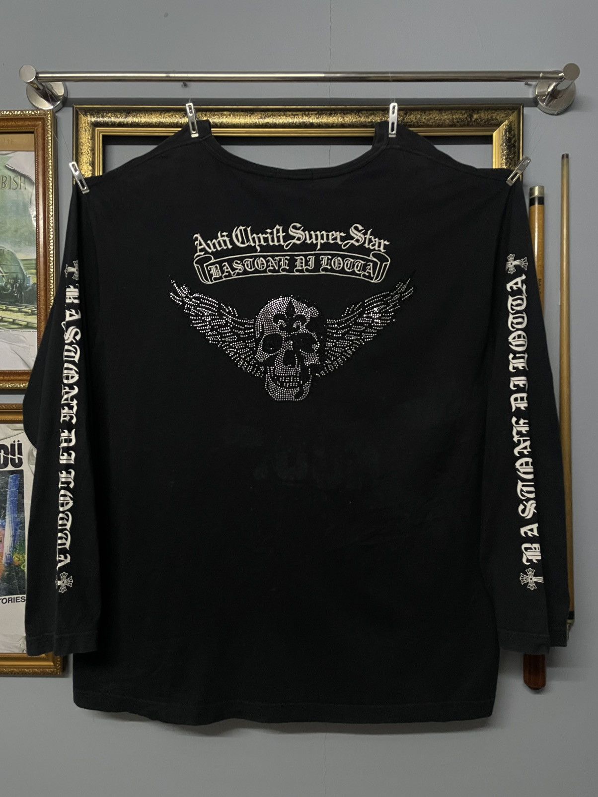 Affliction Vintage Japan Designer Bladlage AntiCraft Skull Longsleeve Size US XXL / EU 58 / 5 - 1 Thumbnail