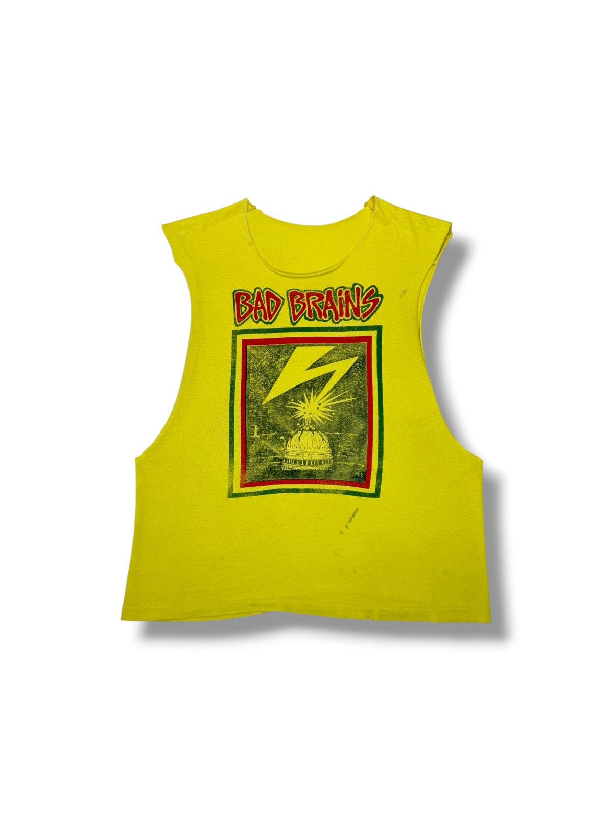 Band Tees Vintage 90’s Bad Brains Cut Off Band Tee Shirt Size US XL / EU 56 / 4 - 1 Thumbnail