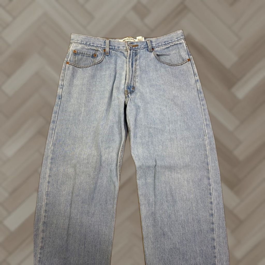 Levi's Levi's 550 Jeans Mens 36x32 Relaxed Straight Light Wash Denim Blue 10230 Retro USA Size US 36 / EU 52 - 1 Thumbnail