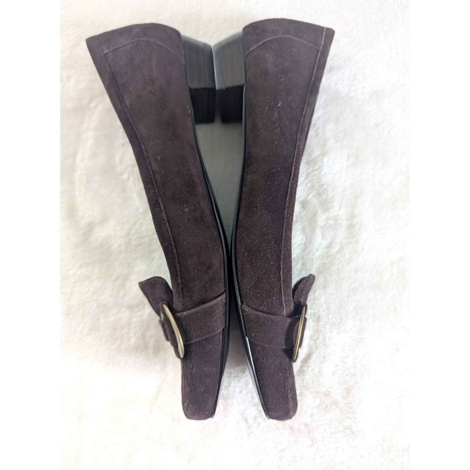 Jones New York Jones New York Brown Suede Flats Women's 8 Loafer Slip On Preppy Office Shoes EUC Size US 8 / IT 38 - 3 Thumbnail