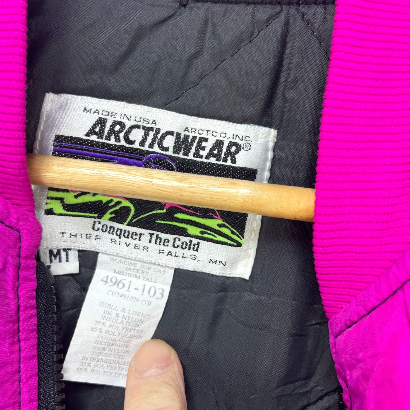 Vintage VINTAGE Arctic Cat Windbreaker Jacket Women’s M Black Windbreaker 90s Arcticwear Womens" Size M / US 6-8 / IT 42-44 - 5 Thumbnail