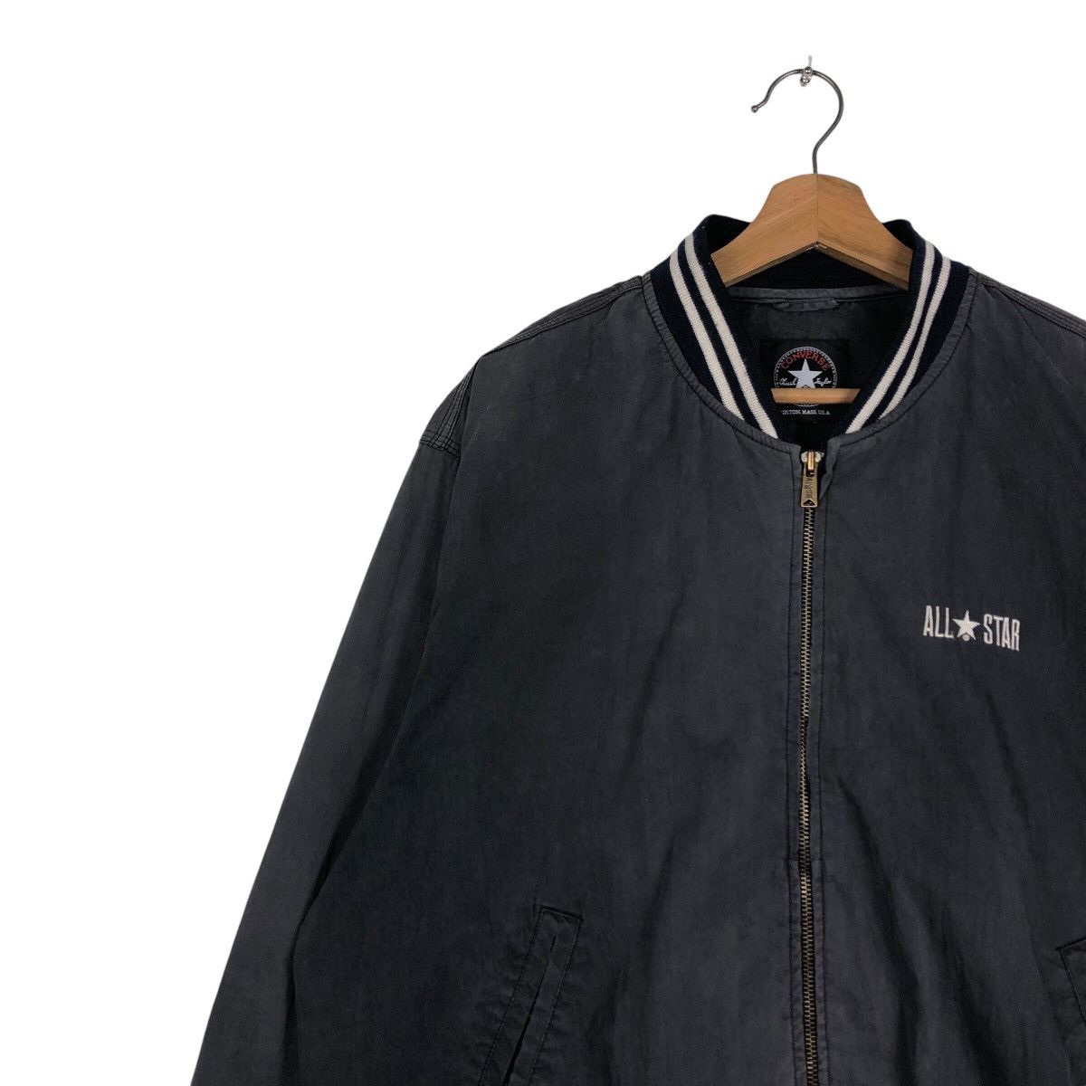 Japanese Brand 📌Vintage Bomber Jacket Zipper Converse All Star Size US M / EU 48-50 / 2 - 8 Thumbnail