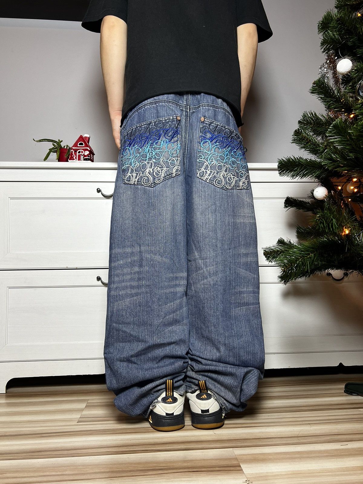 NASA × Vintage nasa hustla baggy jeans fade haft Size US 34 / EU 50 - 1 Thumbnail