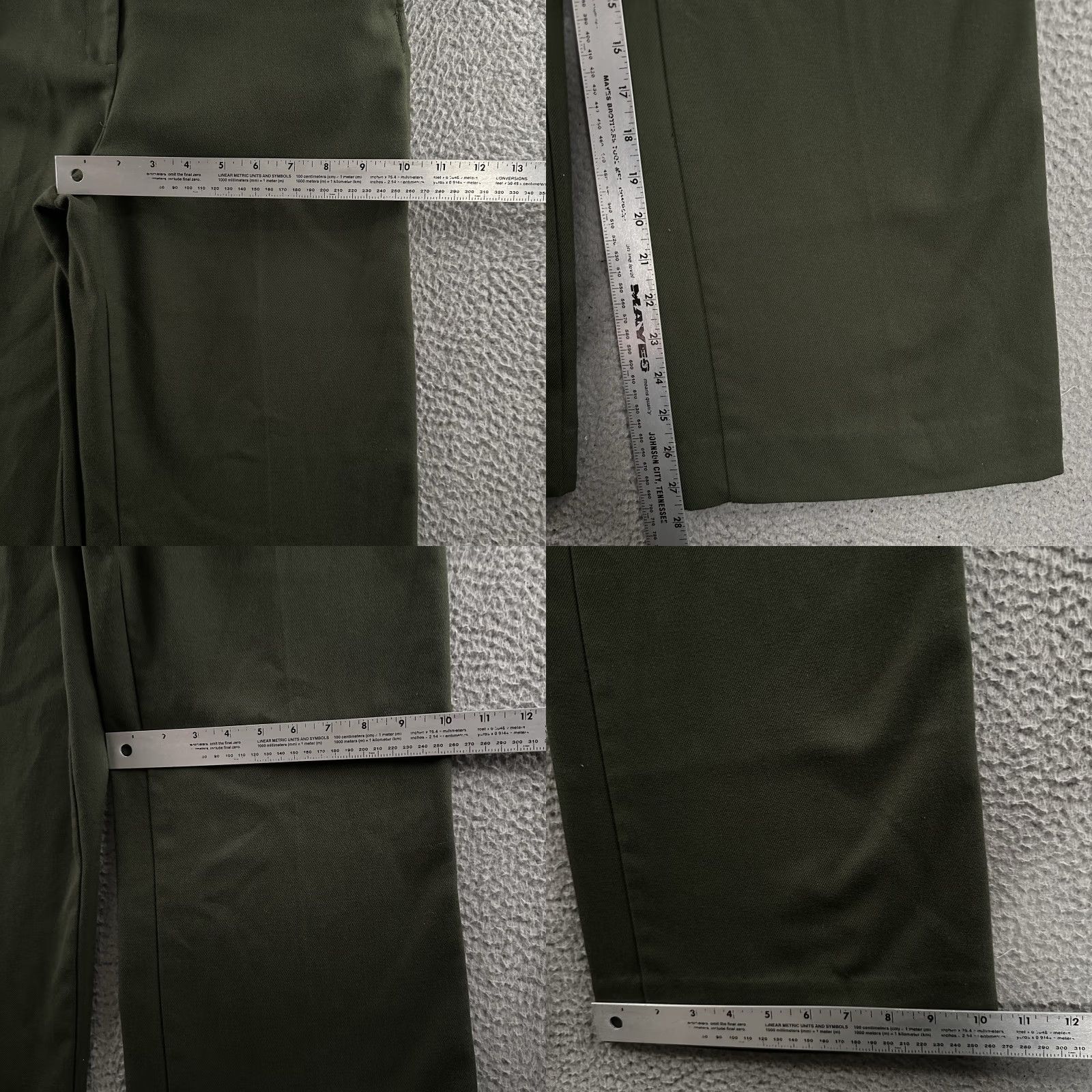 Zara Womens Pants Green Small High Rise Wide Leg Career Office Polyester  Blend Dress Pants Womens