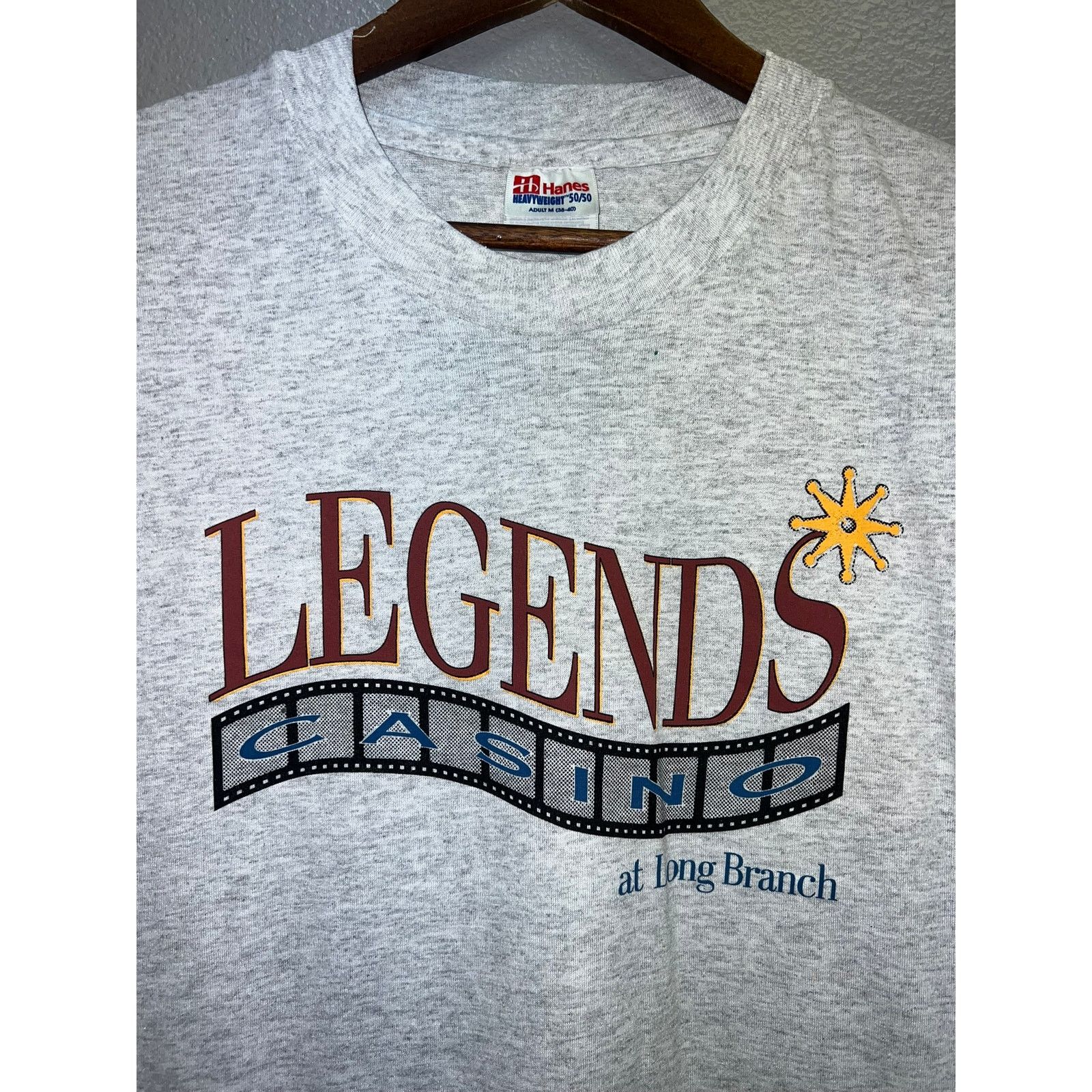 Hanes Vintage Legends Casino Shirt Long Branch Gray Hanes 90s M Size US M / EU 48-50 / 2 - 2 Thumbnail