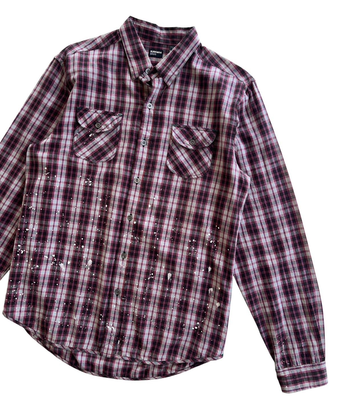 Burkman Bros Burkman Bros Paint Splatted Flannel Shirt Size US M / EU 48-50 / 2 - 5 Thumbnail