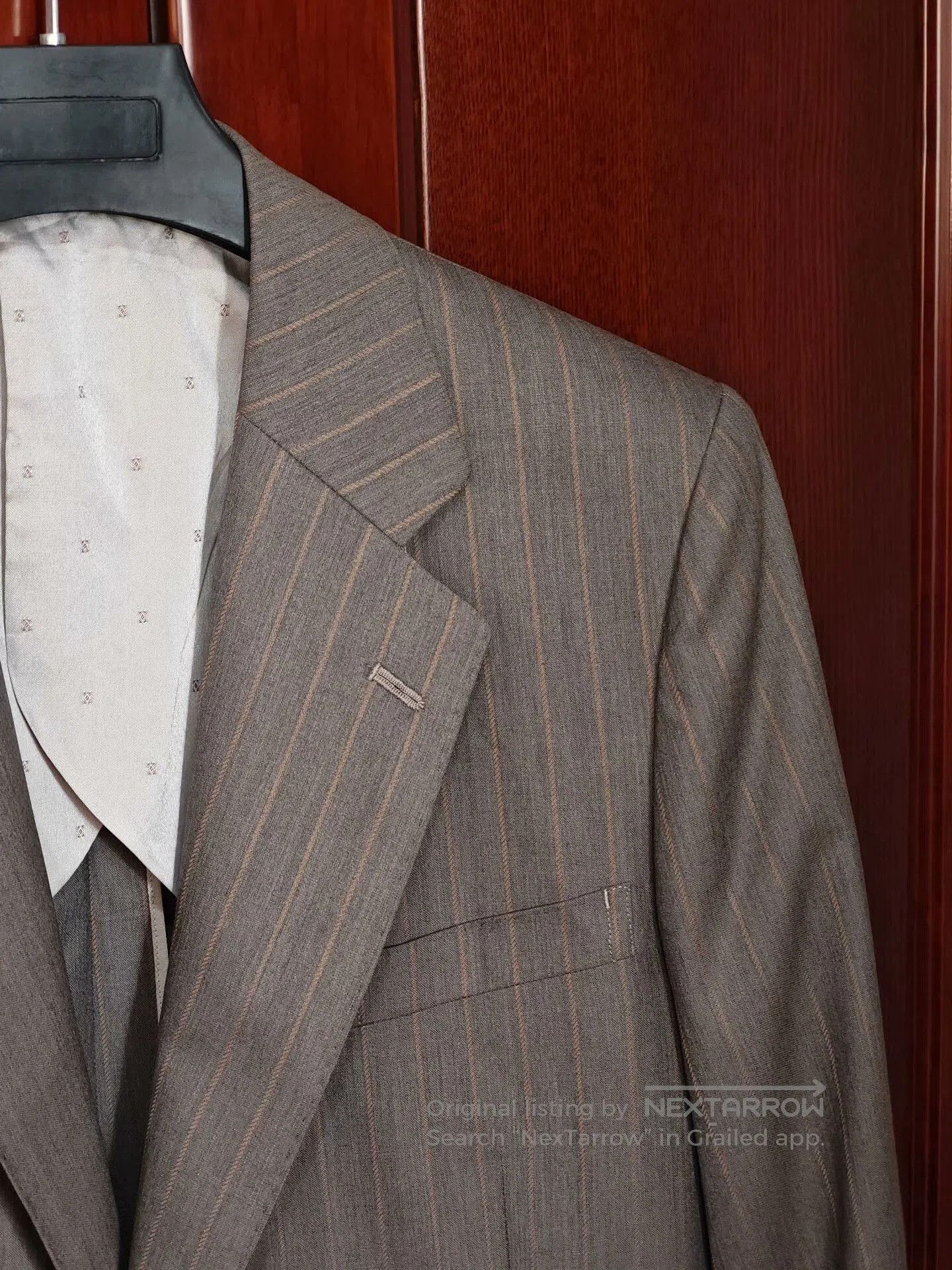 Japanese Brand Dormeuil Custom Wool-Linen Suit. Size US M / EU 48-50 / 2 - 2 Thumbnail