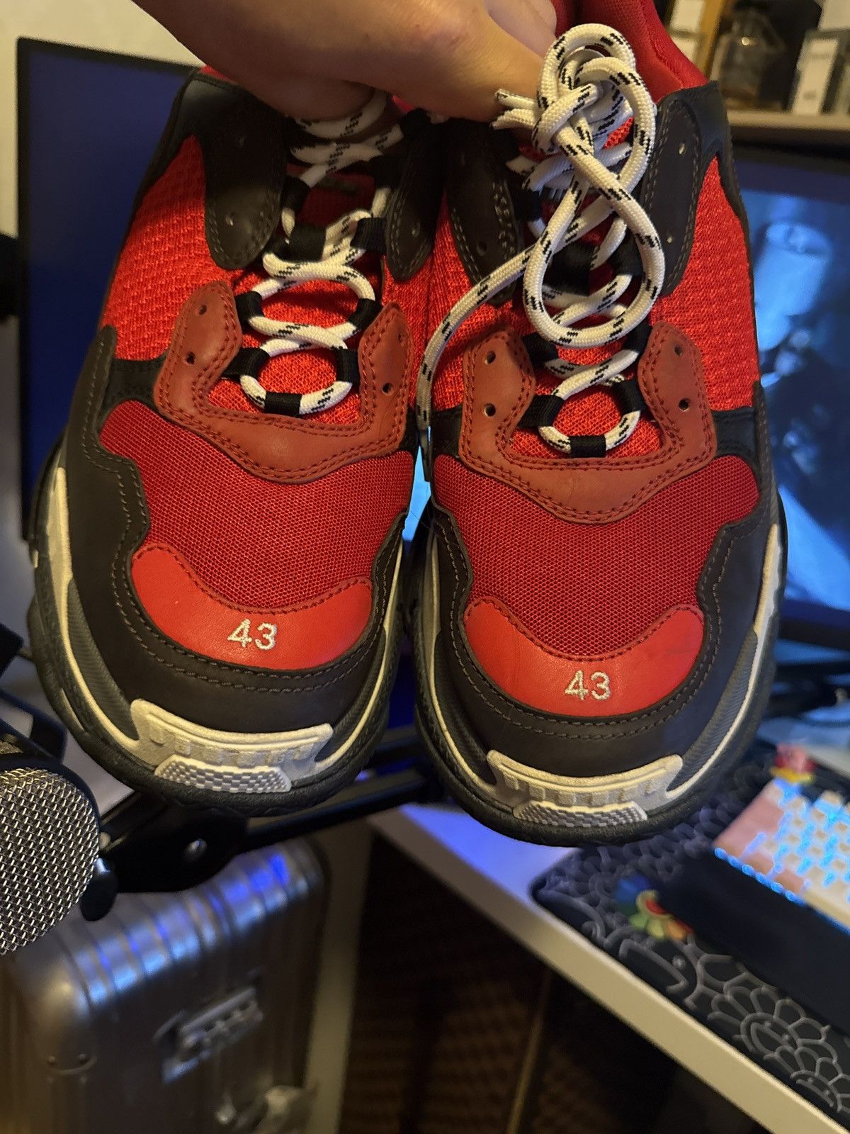 Balenciaga Balenciaga Triple S Red Size US 9 / EU 42 - 9 Thumbnail