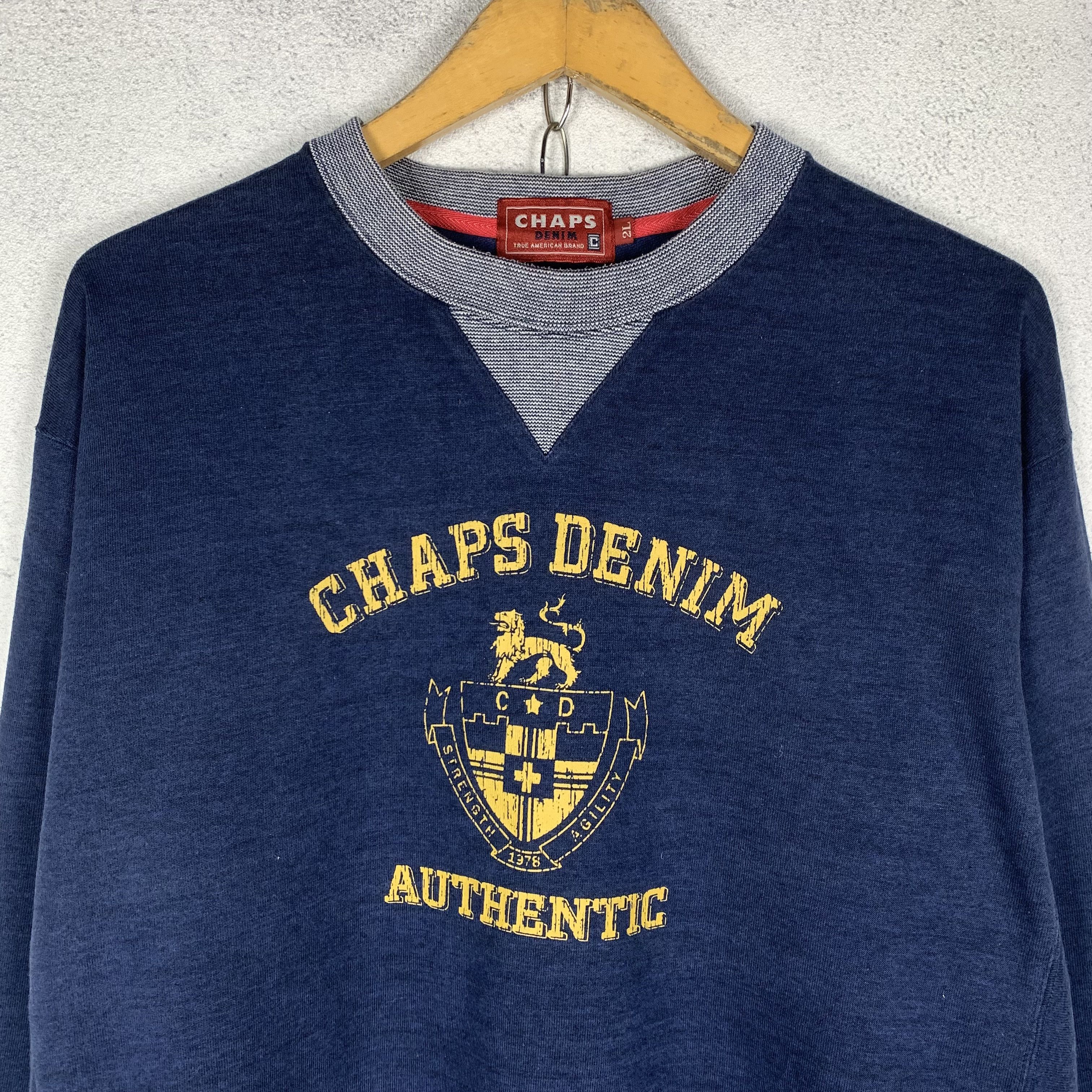 Chaps Ralph Lauren Chaps Denim Authentic Sweatshirt Crewneck Size US XL / EU 56 / 4 - 2 Thumbnail