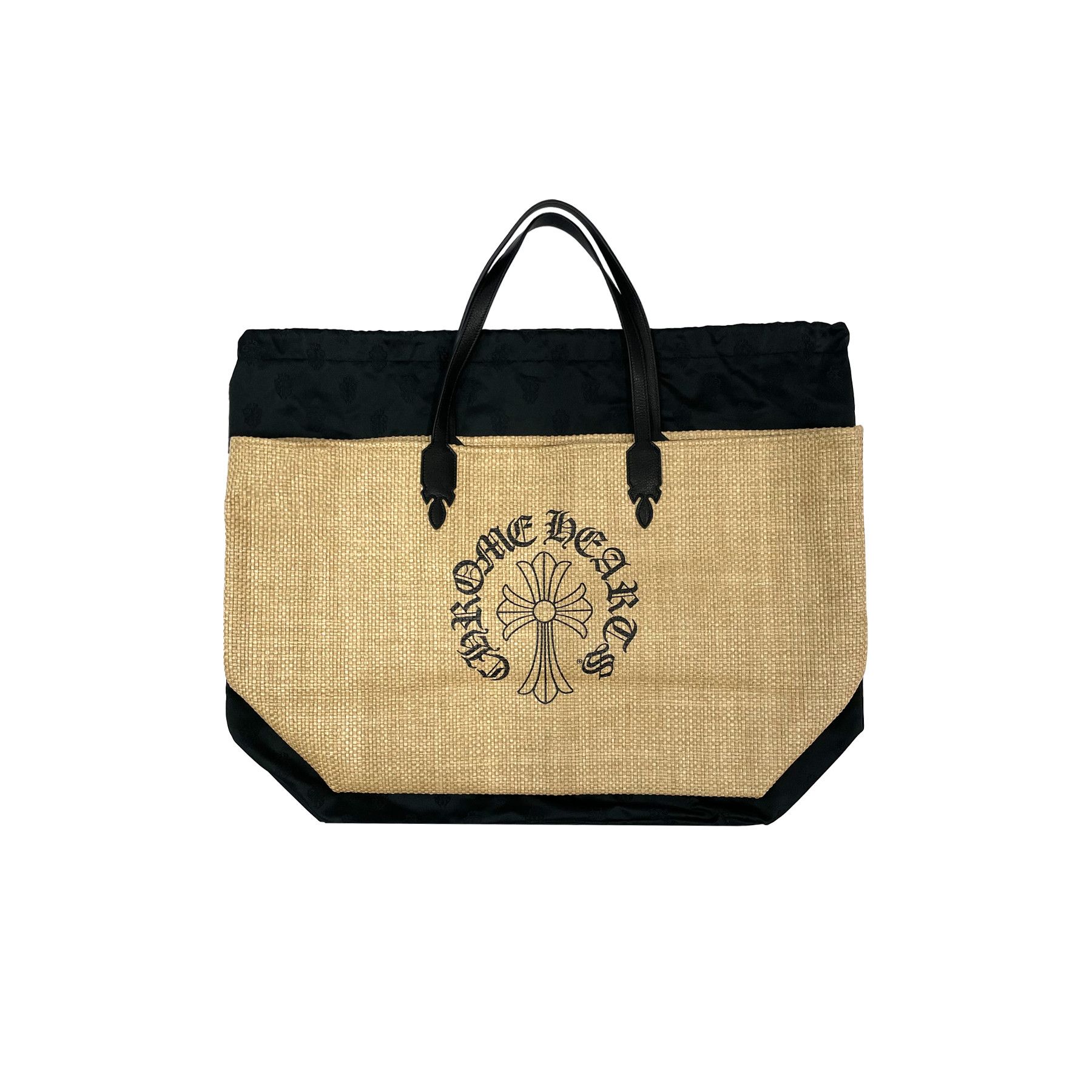 Chrome Hearts Chrome Hearts Straw Beige Cross Logo Tote Bag Size ONE SIZE - 4 Thumbnail