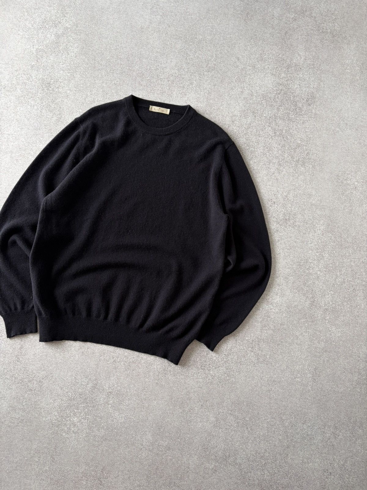 Ermenegildo Zegna Ermenegildo Zegna 100% Cashmere Sweater Navy Blue Crew Neck Size US L / EU 52-54 / 3 - 2 Thumbnail