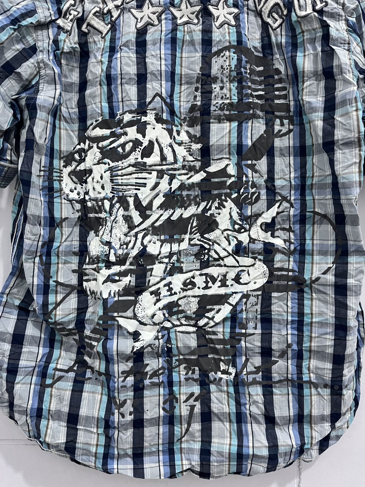 Ed Hardy Rare Ed hardy Tattoing Big Logo Shirt Size US M / EU 48-50 / 2 - 10 Thumbnail
