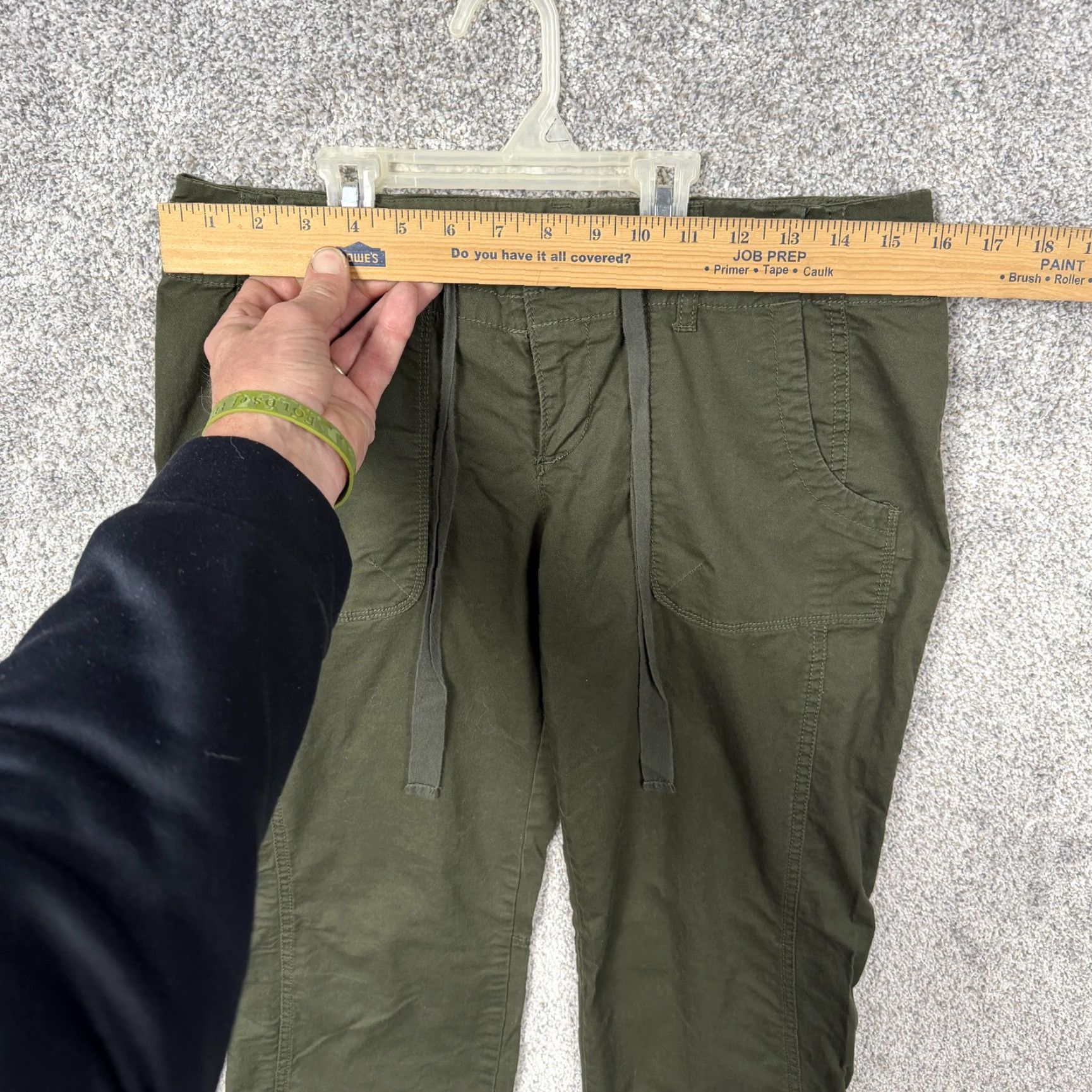 Old Navy Old Navy Pants Women 6 Green Twill Straight Leg Utility Casual Gorpcore Military Size 28" / US 6 / IT 42 - 2 Thumbnail