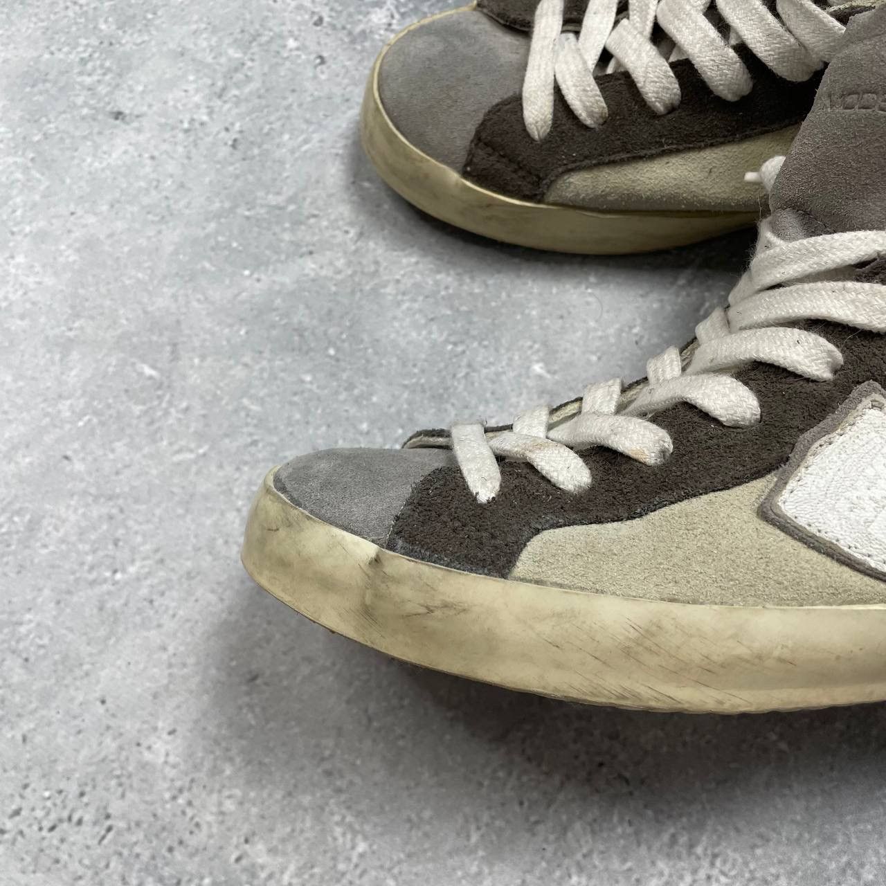 Philippe Model Philippe Model Hi Top Suede Sneakers Women’s Beige/ Gray 38 Size US 8 / IT 38 - 19 Thumbnail