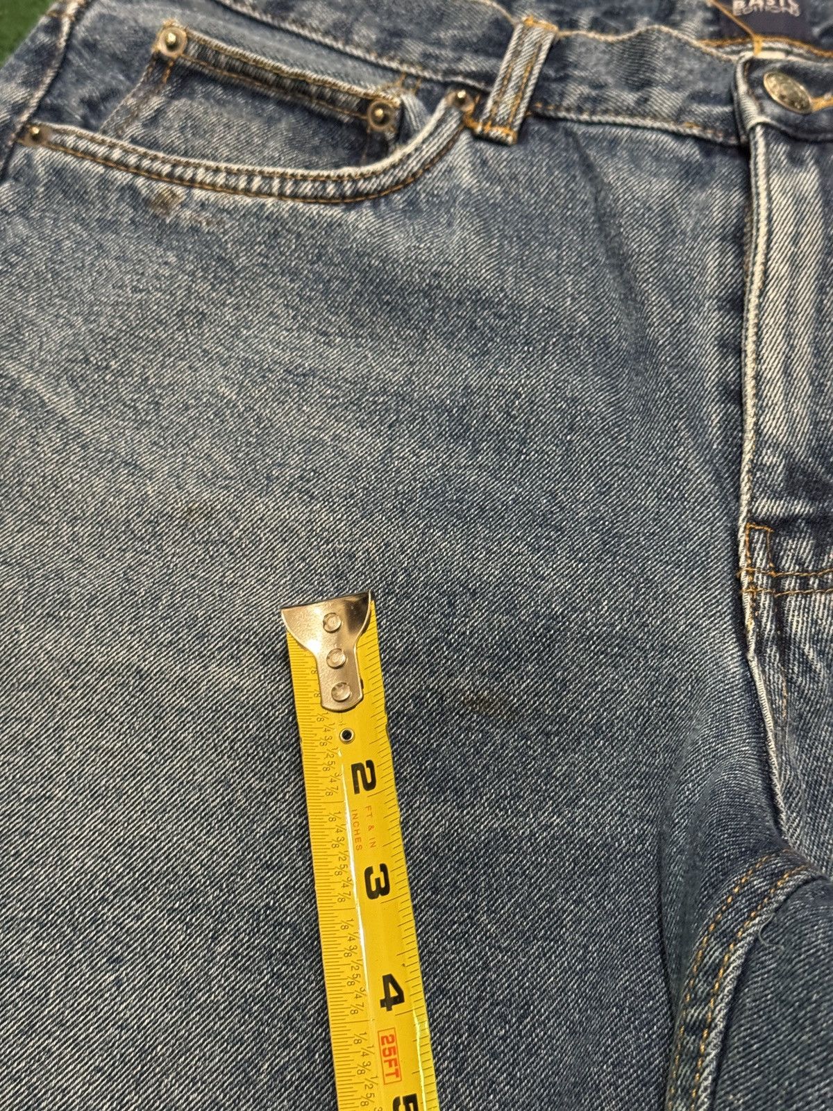 Basic Editions Basic Editions Relaxed Fit Jorts Grunge Denim Shorts Size US 34 / EU 50 - 8 Thumbnail