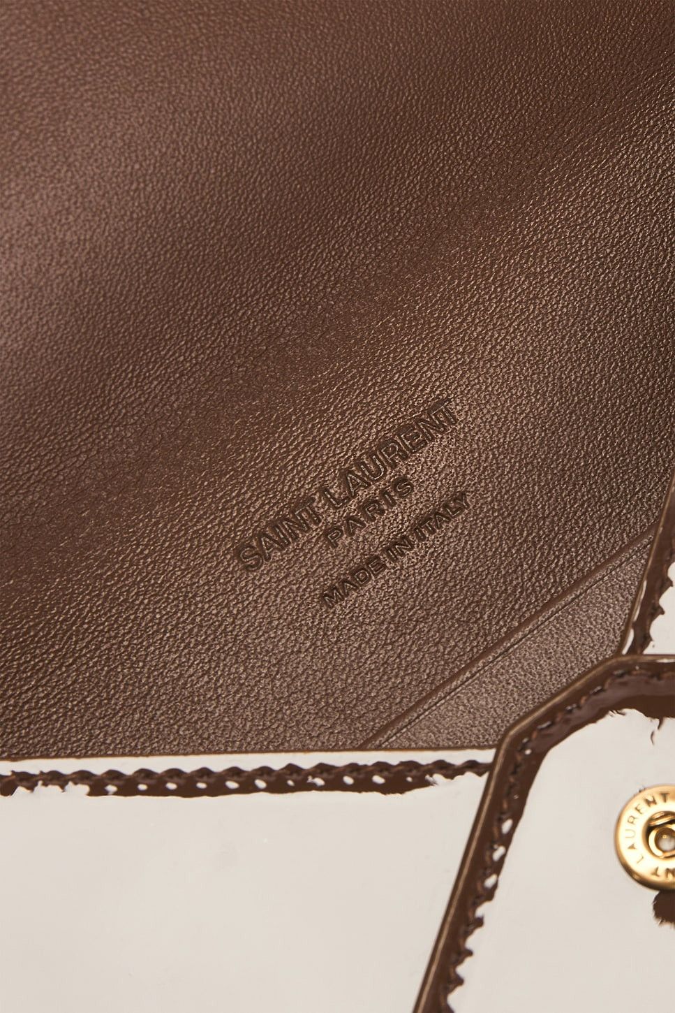 Saint Laurent Paris o1w1db10526 796318 Size: OS / Passport Case in Brown Size ONE SIZE - 4 Thumbnail