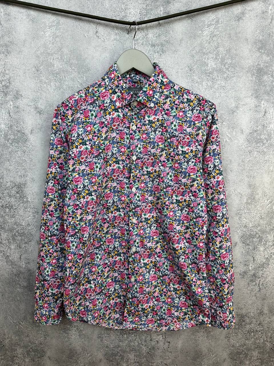 Grand Frank Grand Frank Floral Print Cotton Button Up Shirt Long Sleeve Size US M / EU 48-50 / 2 - 1 Thumbnail