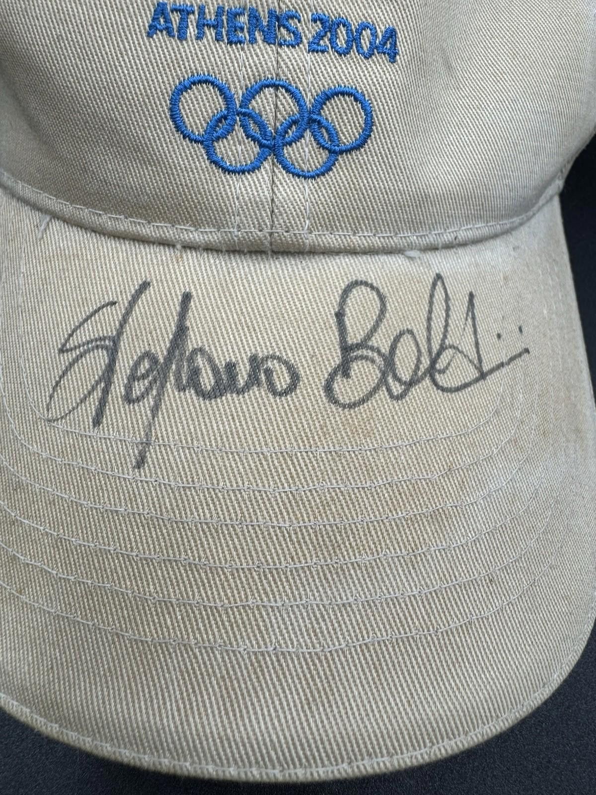 Other Vintage Athens 2004 Olympics High Official Hat Signed Stefan Size ONE SIZE - 3 Thumbnail