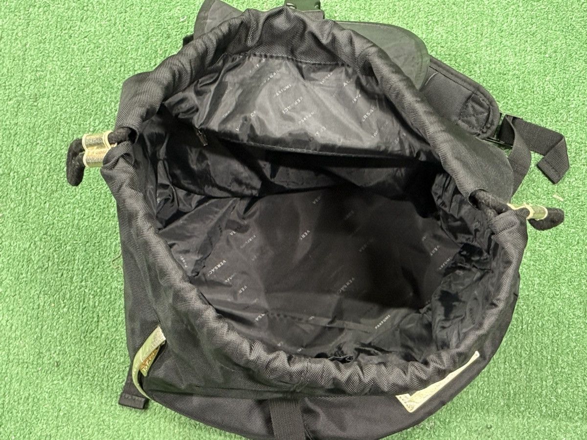 Versace Versace Parfums Medusa Head Nylon Drawstring Flap Backpack Size ONE SIZE - 6 Thumbnail