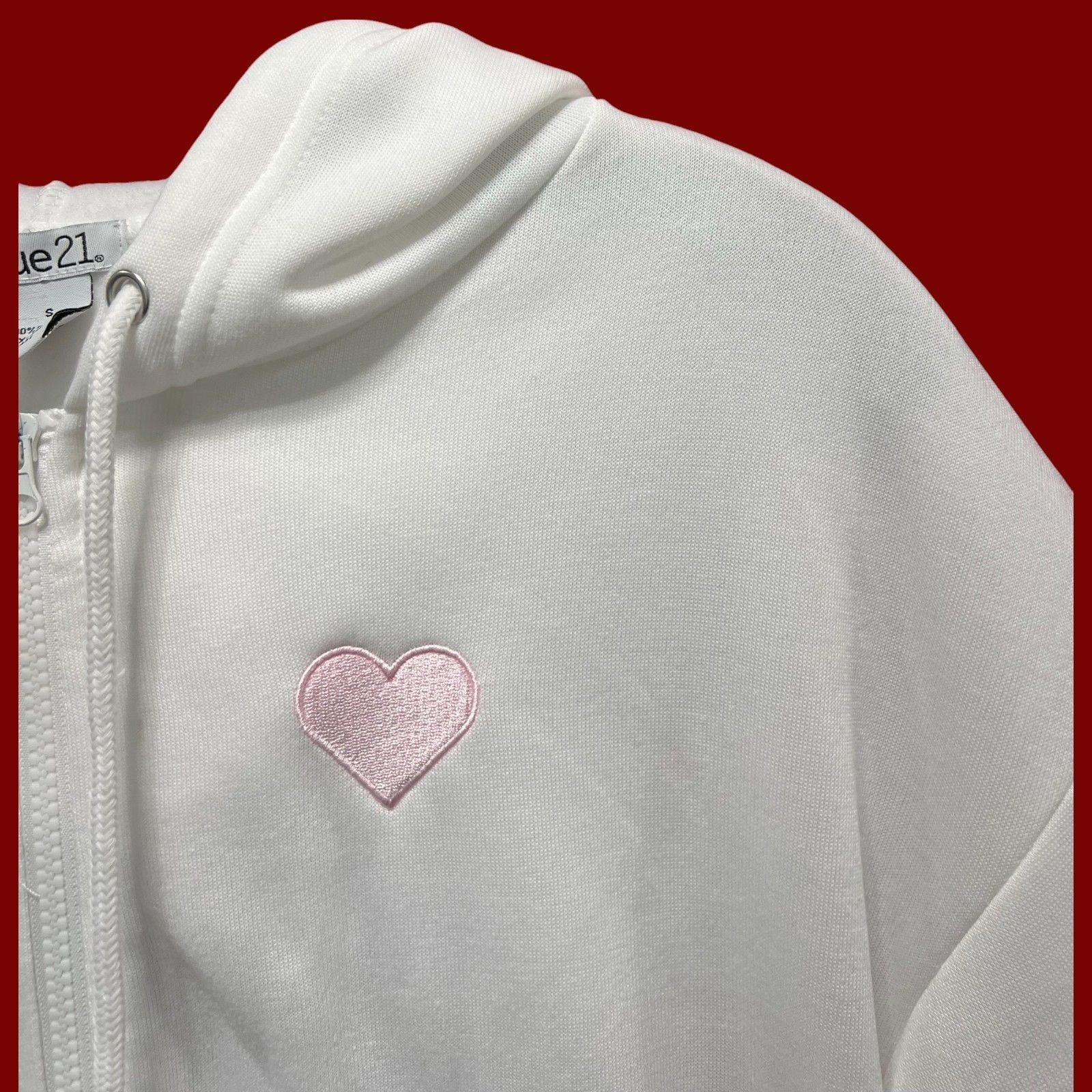 rue21 Rue 21 - Women's Long Sleeve Hooded Sweat Shirt - White - Sm Size S / US 4 / IT 40 - 12 Thumbnail