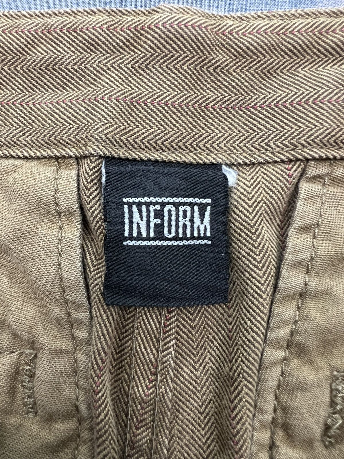 Japanese Brand Inform 02A/W Herringbone Twill Stripes Pant Size US 31 - 10 Thumbnail