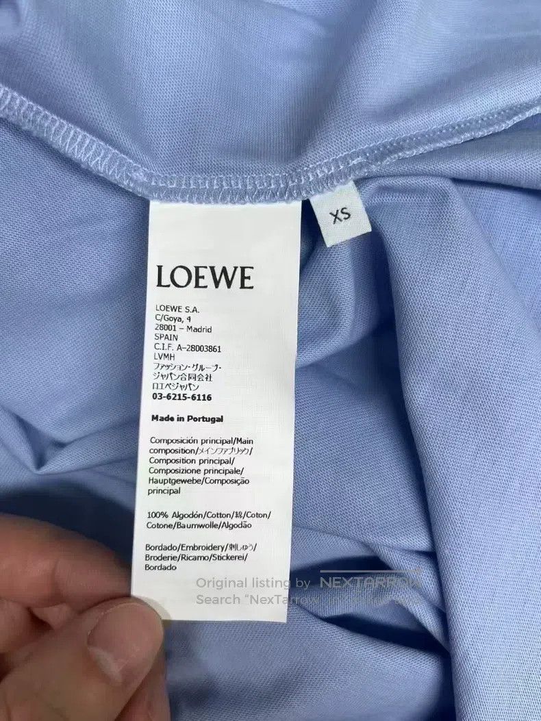 Loewe LOEWE Solid color logo embroidered crew neck short-sleeve Size XS / US 0-2 / IT 36-38 - 6 Thumbnail