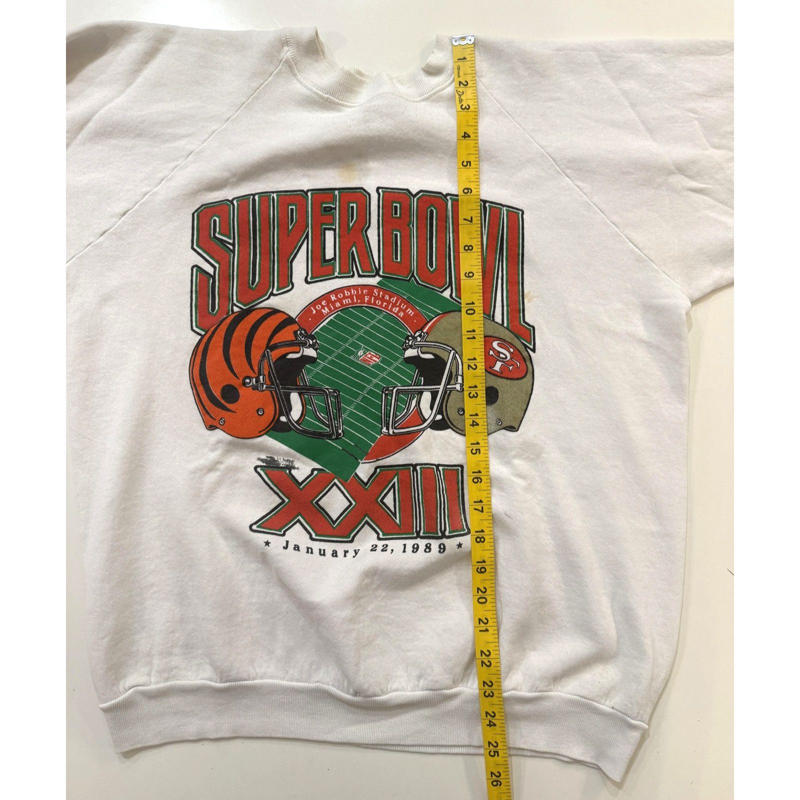 Fruit Of The Loom Vintage San Francisco 49ers Mens XL Super Bowl XXIII NFL 80s Size US XL / EU 56 / 4 - 9 Thumbnail