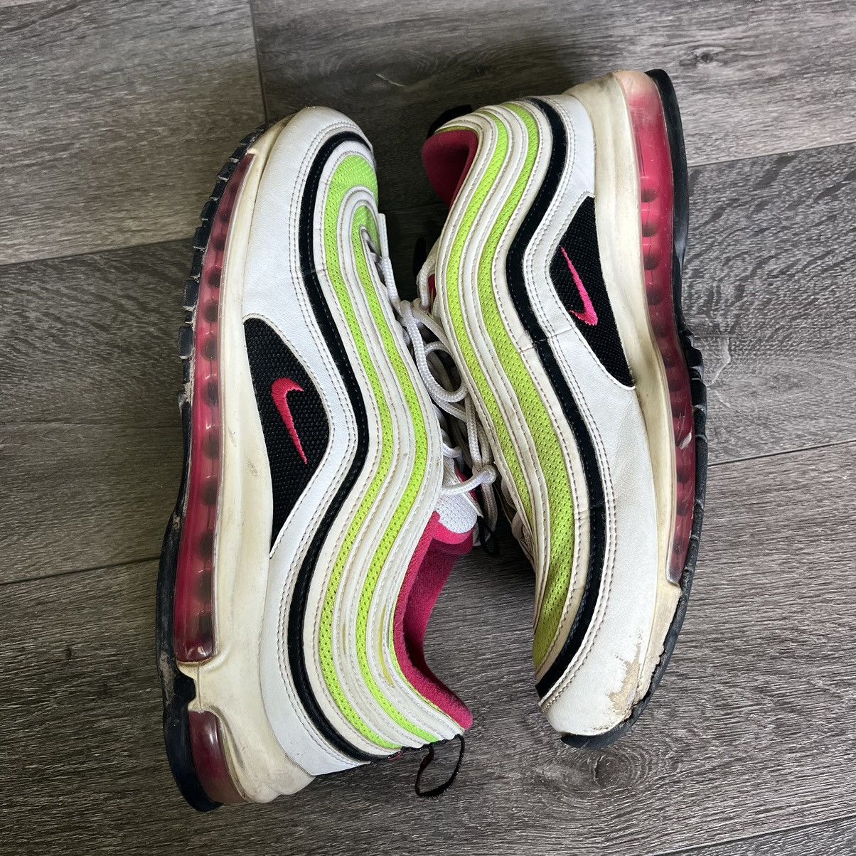 Nike × Vintage Vintage Nike Air Max 97 Volt Pink Shoes CI9871-100 Size 11 Size US 11 / EU 44 - 2 Thumbnail