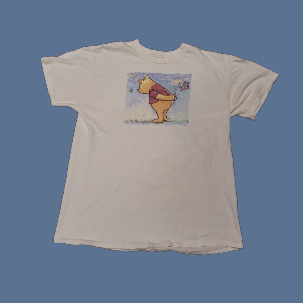 Disney VINTAGE 90s Disney WINNIE THE POOH Plant Earth Art Shirt L Cartoon Tv Movie Size US L / EU 52-54 / 3 - 1 Thumbnail