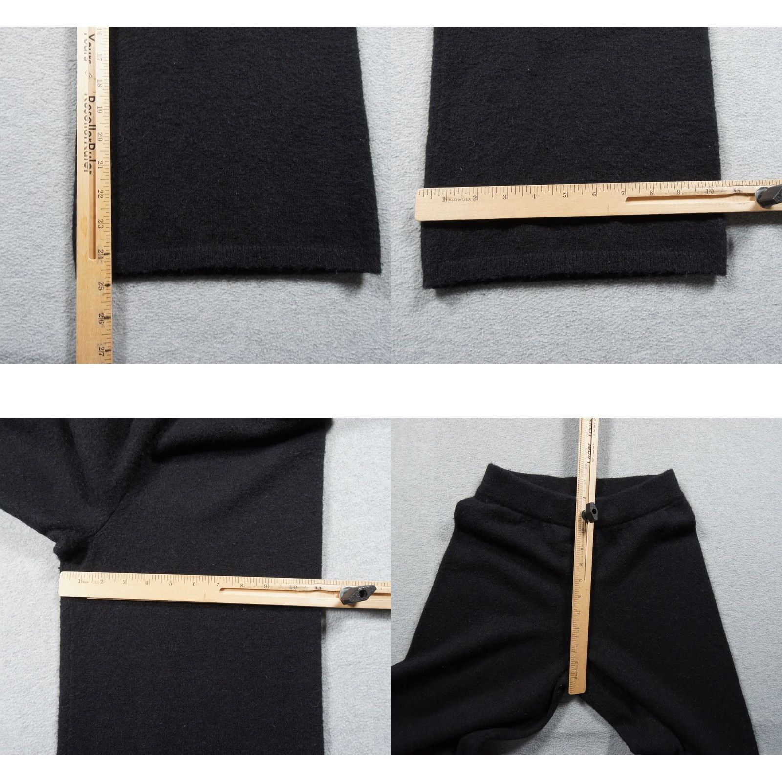 Lululemon Jenni Kayne Pants Womens XS Black Wide Leg Knit Pull On Casual Ladies Size 26" / US 2 / IT 38 - 8 Thumbnail