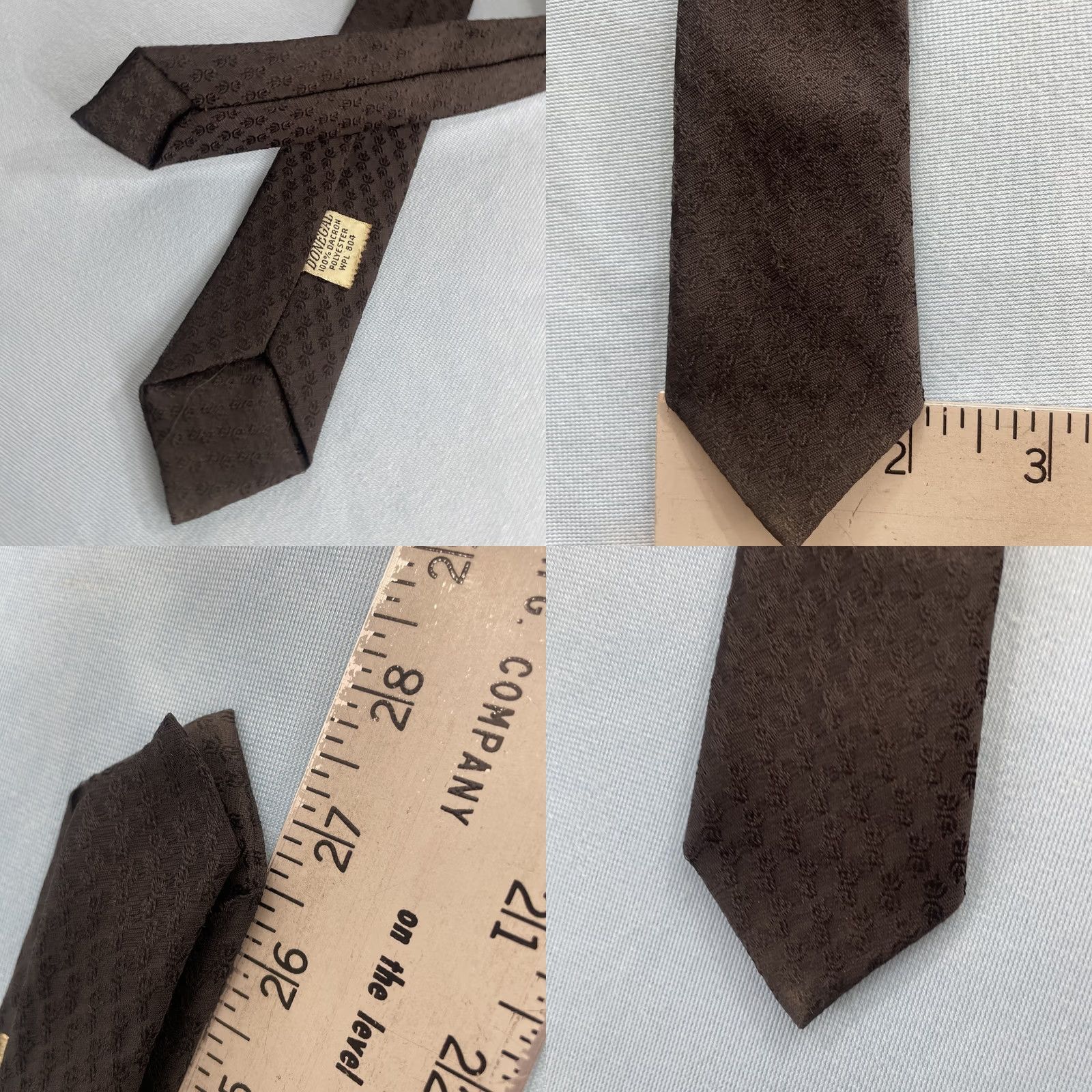 MCM VINTAGE Necktie 50s 60s Donegal Dacron 2" Tie Black Textured Geometry Slim MCM 2x56 Capsule Necktie Size ONE SIZE - 8 Thumbnail
