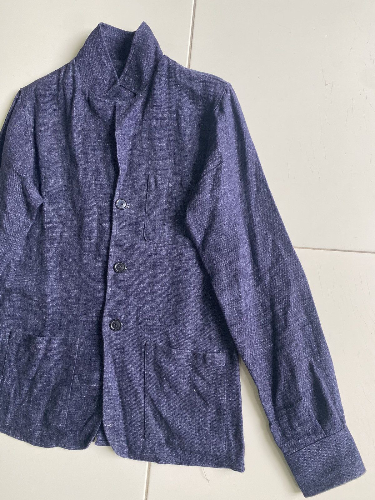 Bevilacqua Vintage bevilacqua indigo blazer Girls styles Coat Size S / US 4 / IT 40 - 3 Thumbnail