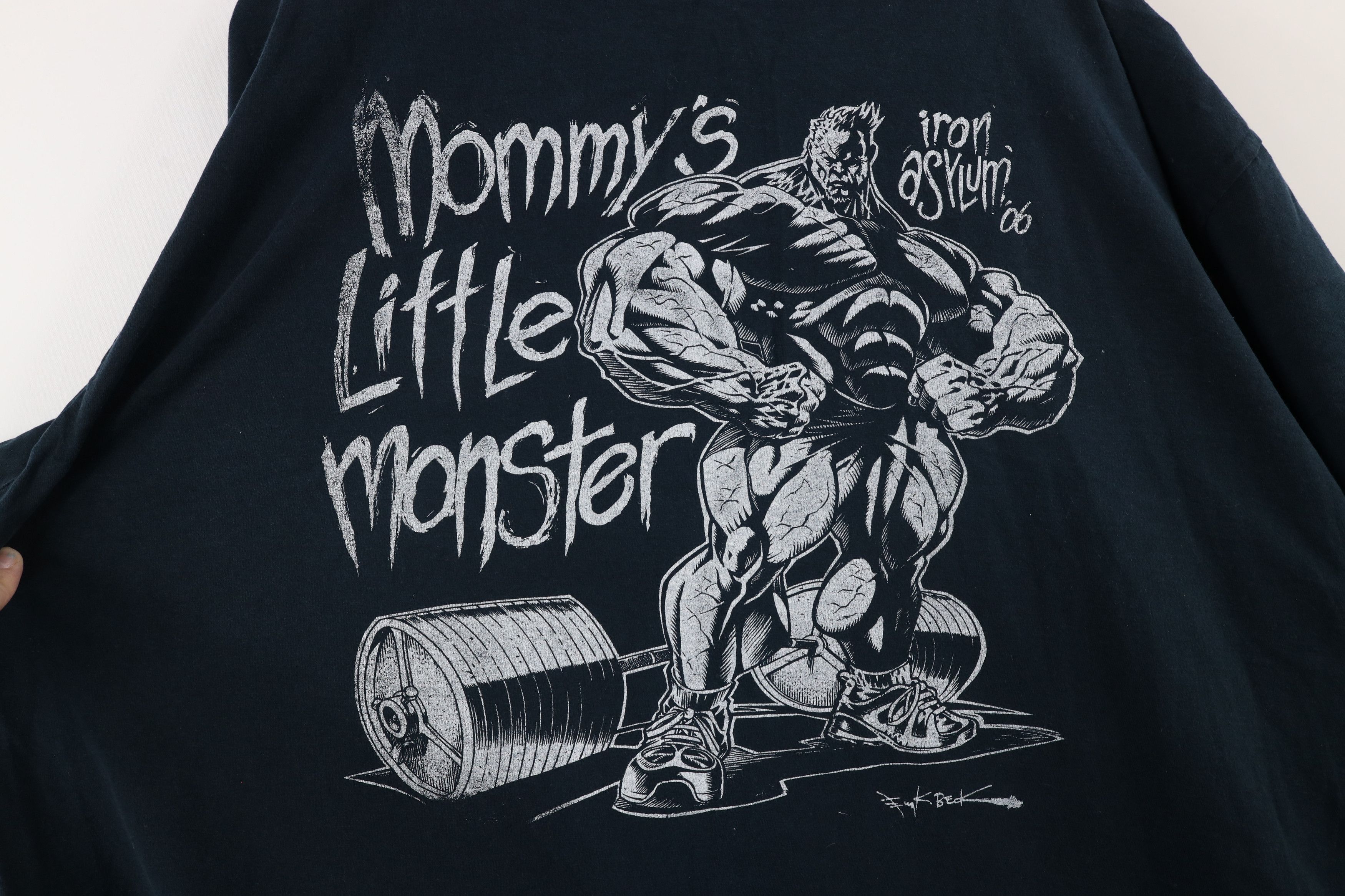 Vintage Vintage Streetwear Asylum Fire Flames Monster Gym T-Shirt Size US XXL / EU 58 / 5 - 9 Thumbnail