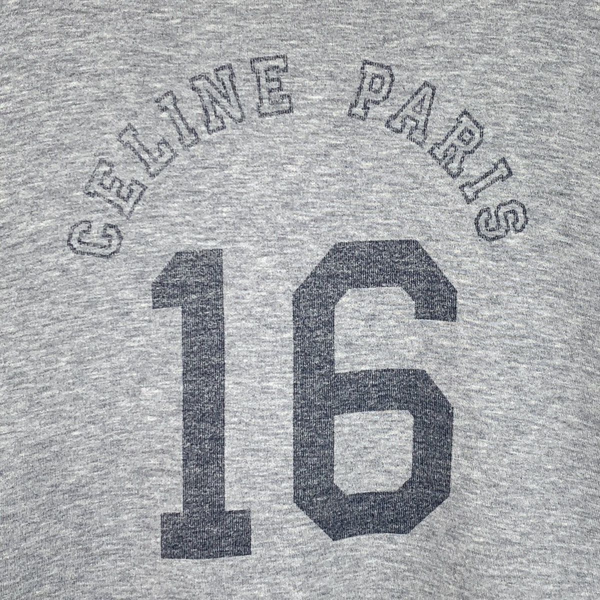 Celine Celine Grey Letter Printed Cotton Crew Neck Sweatshirt K26WX Size M / US 6-8 / IT 42-44 - 4 Thumbnail