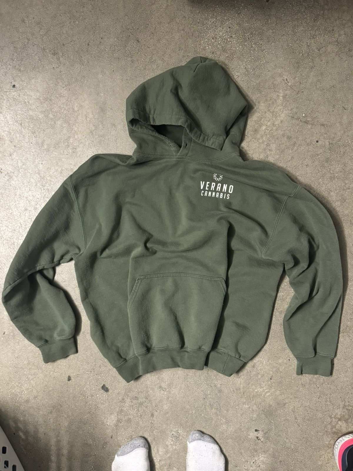 Vintage Vintage Boxy Sage Green Hoodie Size US M / EU 48-50 / 2 - 1 Thumbnail