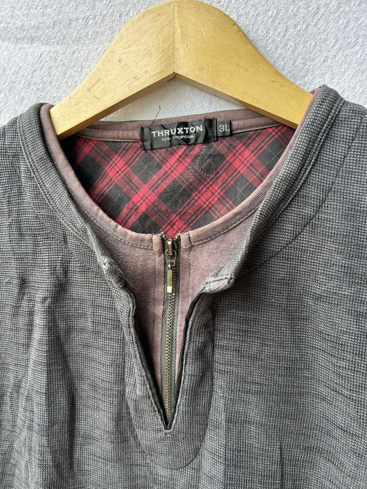 If Six Was Nine × Japanese Brand × Le Grande Bleu (L.G.B.) 💸BINDINGOFFER💸Double layer thruxton style halfzip longsleeve Size US XL / EU 56 / 4 - 4 Thumbnail