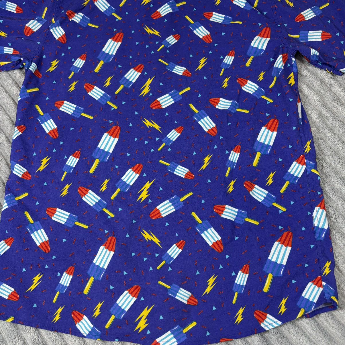 Tipsy Elves Tipsy Elves Popsicle Shirt Men Size XL Blue Short Sleeve Size US XL / EU 56 / 4 - 12 Thumbnail
