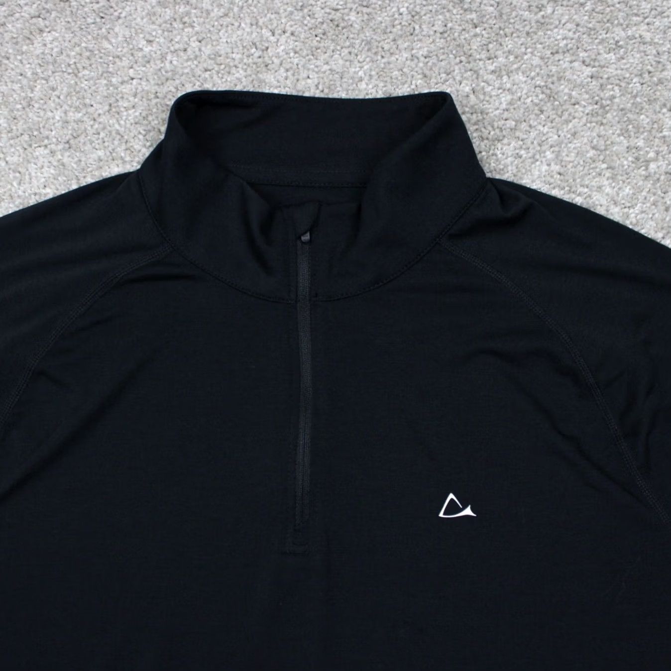 Vintage Paradox Sweatshirt Mens XL Black 1/4 Zip Poly/Merino Wool L/S Stretch Shirt Size US XL / EU 56 / 4 - 5 Thumbnail