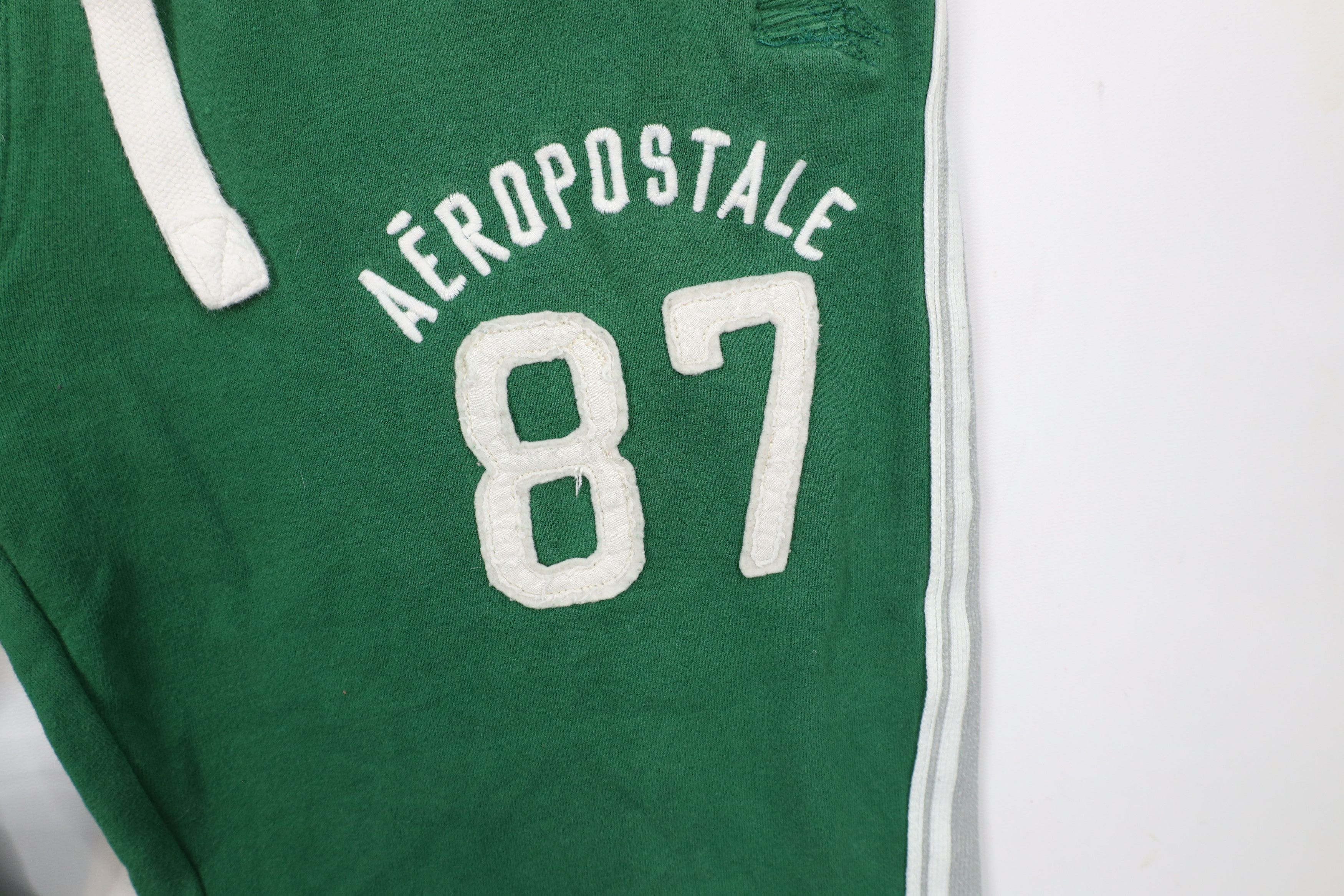 Aeropostale × Vintage Vintage 90s Y2K Aeropostale Spell Wide Leg Sweatpants Green Size US 36 / EU 52 - 6 Thumbnail