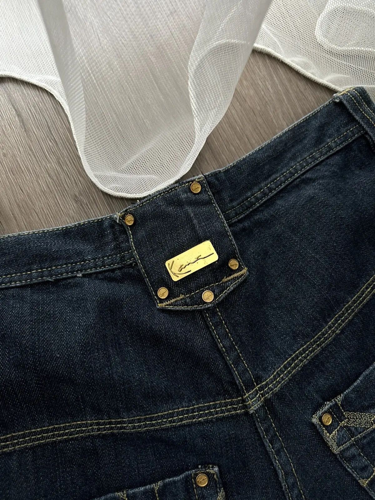 Karl Kani × Vintage Vintage Karl Kani Baggy Blue Rap Y2K Pants Size US 32 / EU 48 - 6 Thumbnail