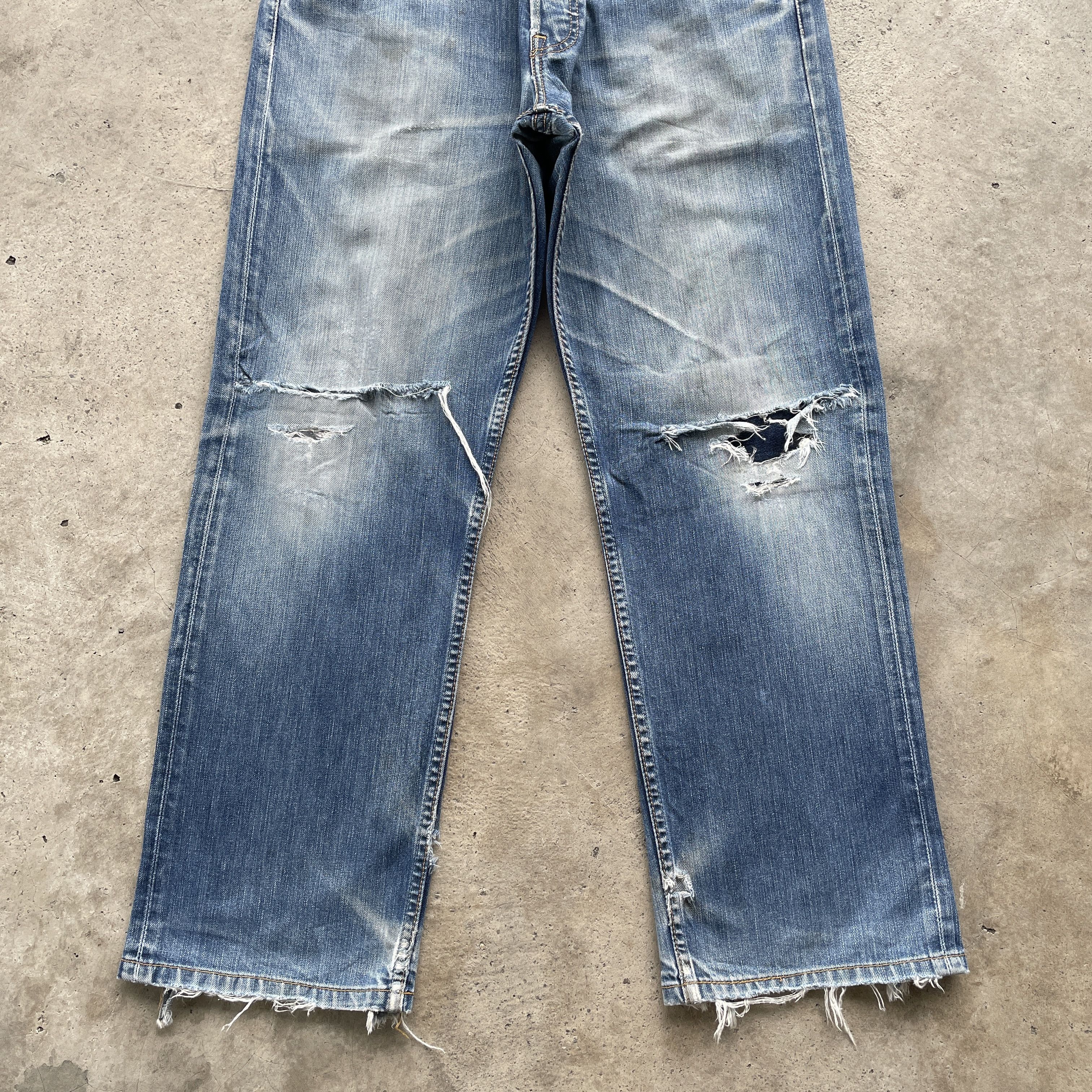 Levi's W31💥 Vintage Levi’s 501 Faded Jeans Distressed Denim Pants Size US 31 - 5 Thumbnail