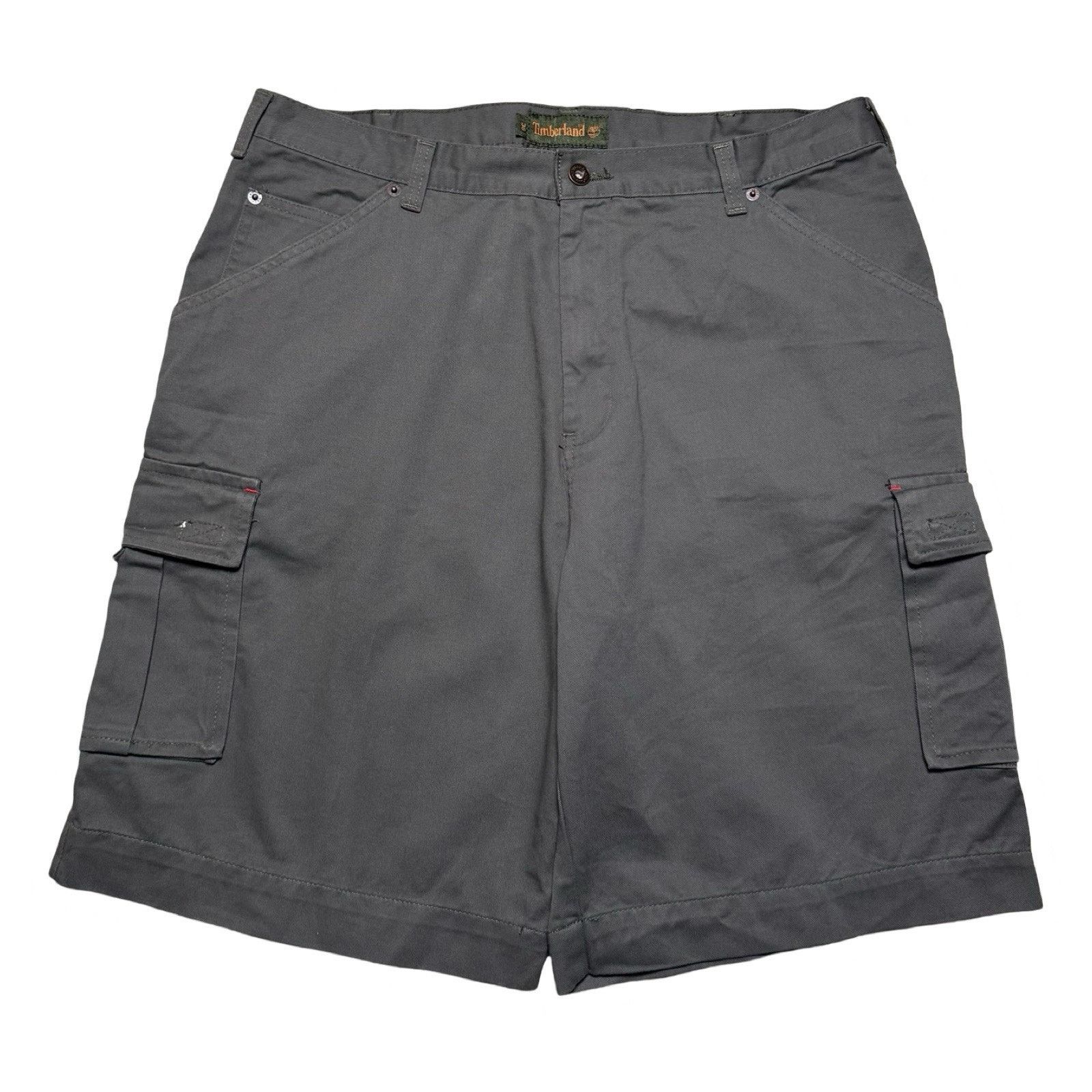 Timberland Timberland Straight Twill Gray Wash Cargo Shorts Baggy 36 Size US 36 / EU 52 - 1 Thumbnail