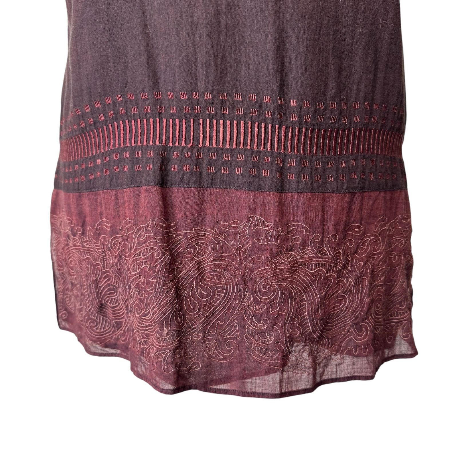 Other NITYA Embroidered Indian Inspired Blouse 100% Cotton Size 40 Size S / US 4 / IT 40 - 5 Thumbnail