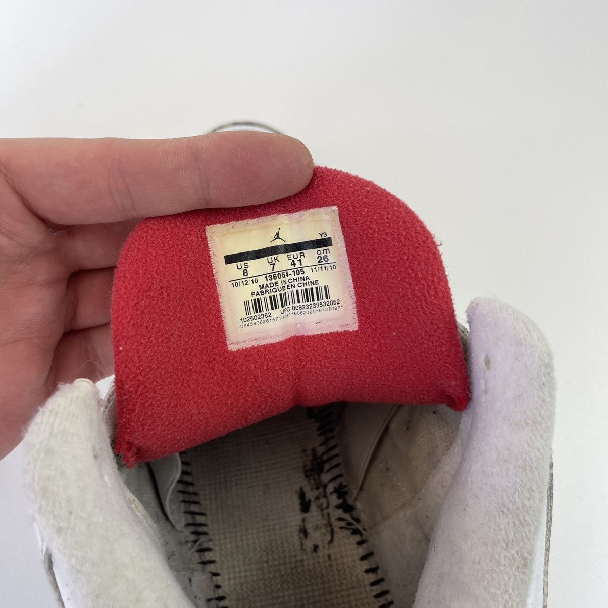 Jordan Brand Nike Air Jordan 3 Retro 2010 Hi-Top Shoes White Cement Rare Size US 8 / EU 41 - 12 Thumbnail