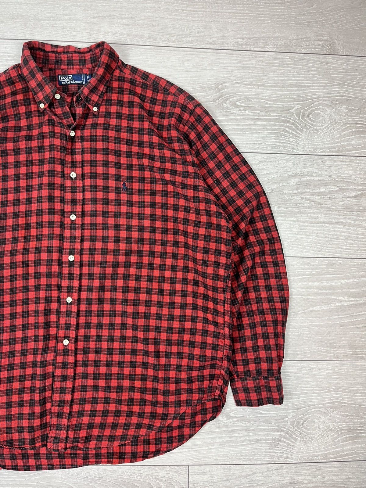 Polo Ralph Lauren Polo Ralph Lauren Vintage 90s Flannel Cotton Checkered Shirt Size US XL / EU 56 / 4 - 3 Thumbnail
