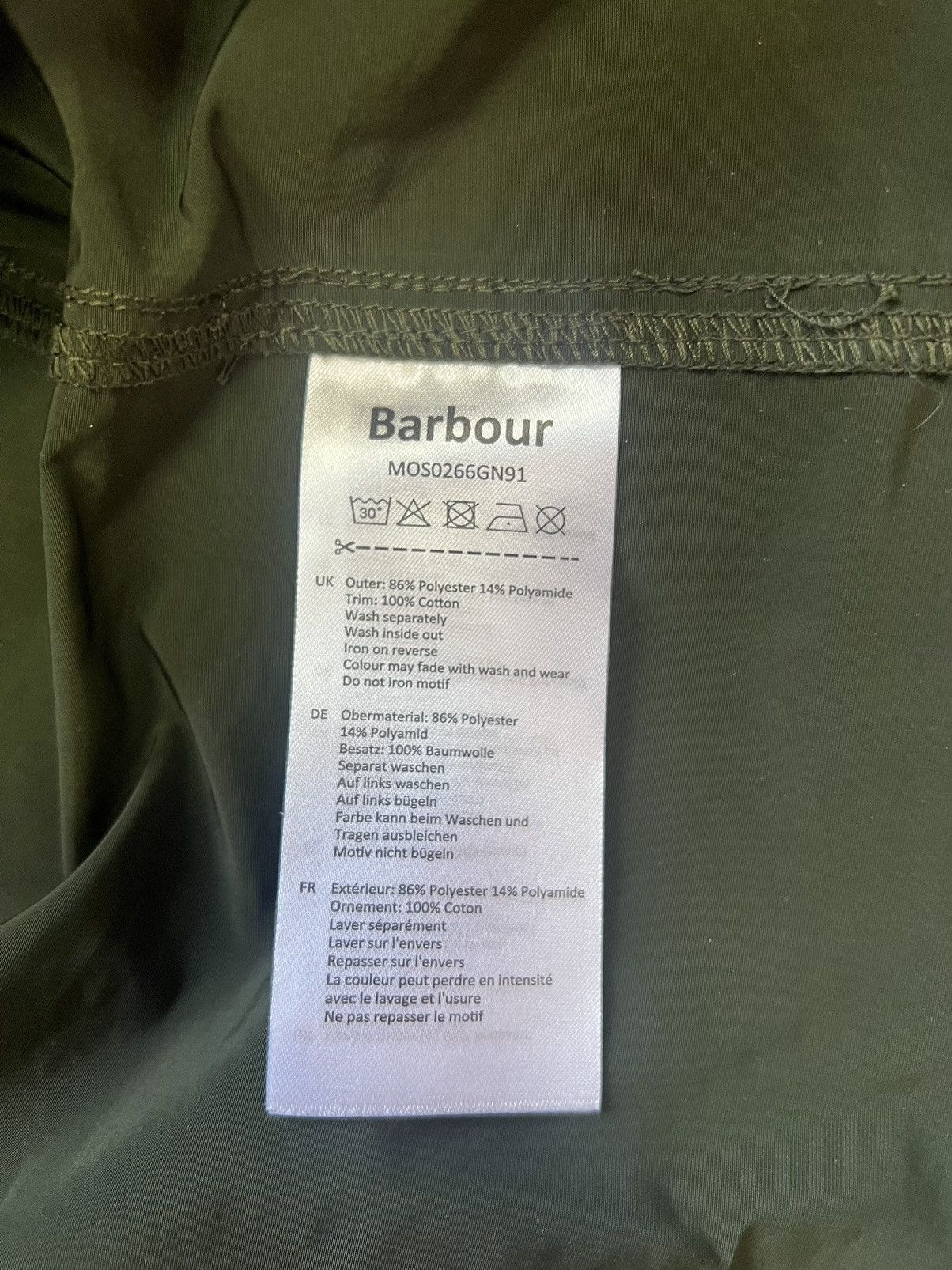 Barbour × Japanese Brand Barbour International Nylon Coach Jacket Khaki Mens: XXL Size US XXL / EU 58 / 5 - 9 Thumbnail