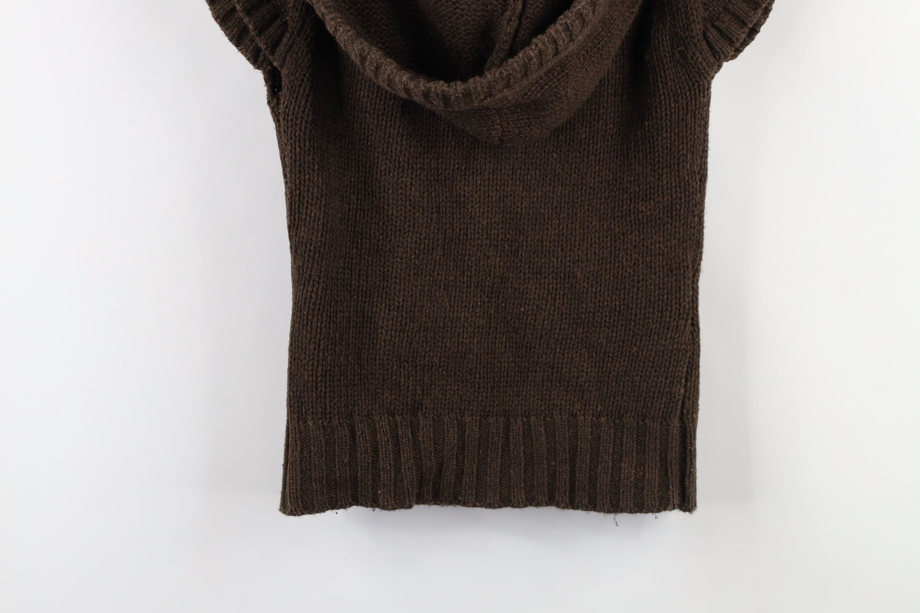 Mossimo × Vintage Vintage 90s Y2K Mossimo Cropped Bella Knit Hoodie Sweater Size XS / US 0-2 / IT 36-38 - 12 Thumbnail