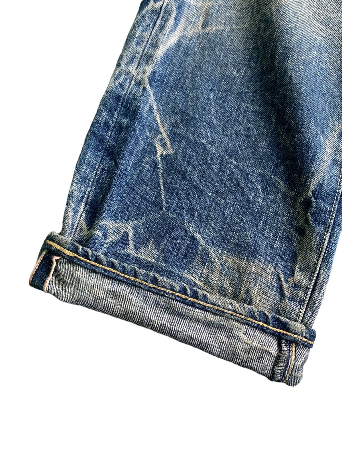 If Six Was Nine × KURO × Le Grande Bleu (L.G.B.) Vintage Kuro Selvedge Mud Wash Distress Jeans Size US 29 - 11 Thumbnail